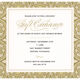 Gold Bow Die-cut Wrap Invitations Image 2 of 2